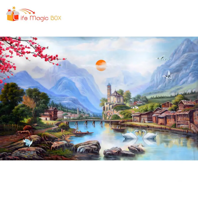 Фотофоны LIFE MAGIC BOX для дня рождения ледяные деревья Белый лебедь | Электроника