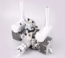 Двухцилиндровый газовый двигатель MLD 70CC обновленная версия с новым CDI и