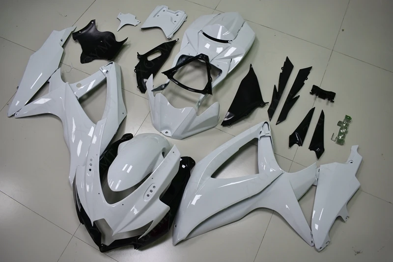 Обтекатели GSX R750 2008 2010 K8 белый GSXR750 08 10 Abs обтекатель для Suzuki 09|Полные комплекты