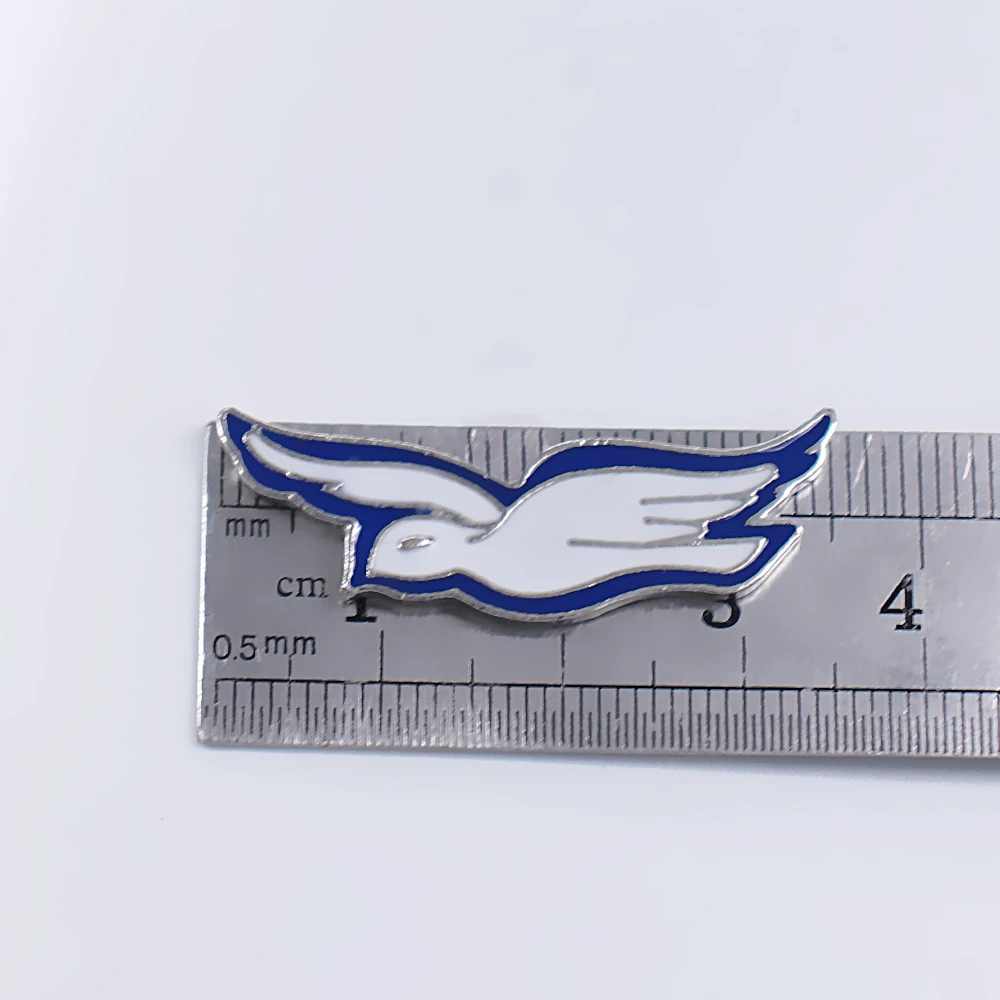 Изысканная с эмалью цветная металлическая брошь в форме голубей для греческого