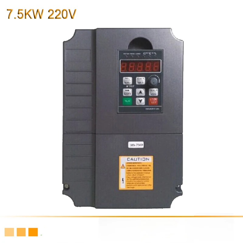 7.5KW220V 0.75KW/1.5KW/2.2KW/3KW/4KW/5.5KW/7.5KW однофазный инвертор Выход 3-фазный частотно-регулируемым приводом преобразователь частоты Регулируемый Скорость 220VAC 50 Гц - Цвет: 7.5KW220V