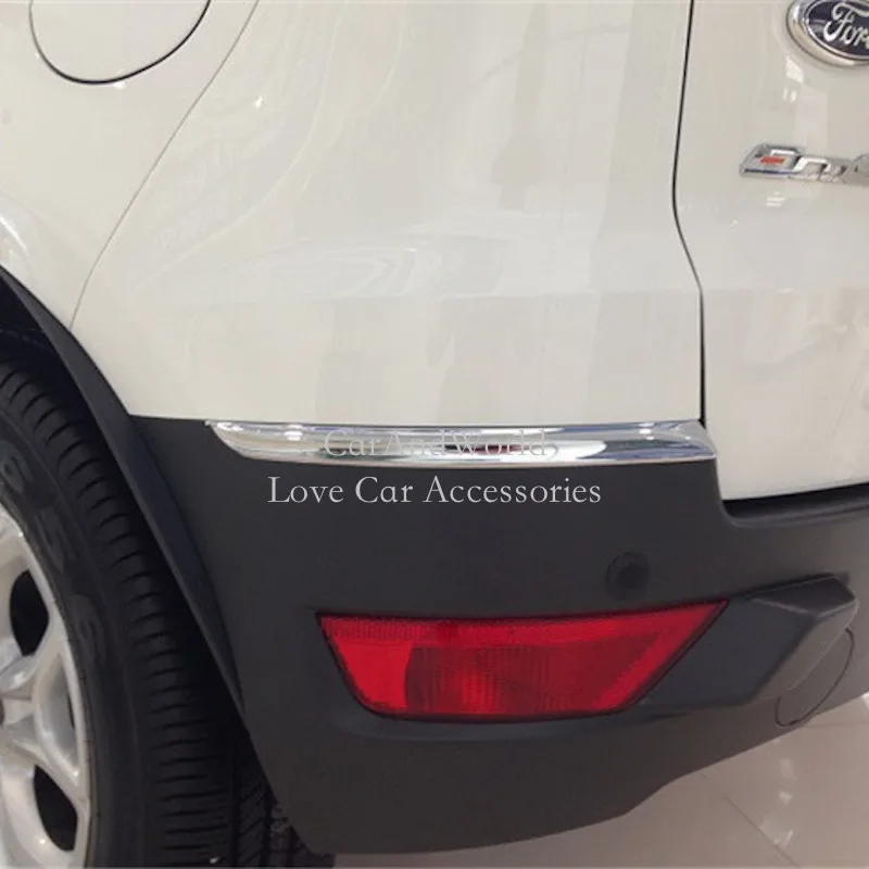 Задний угловой бампер для Ford Ecosport 2013-2017 отделка из АБС-пластика хромированные