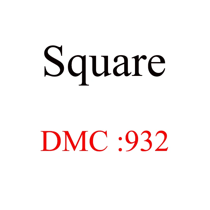 DMC932 Бисер, DIY бисер, DMC Квадратный бриллиант, алмазная вышивка, 5D, алмазная живопись, вышивка крестом, 3D, Алмазная мозаика, украшение из бисера - Цвет: DMC932