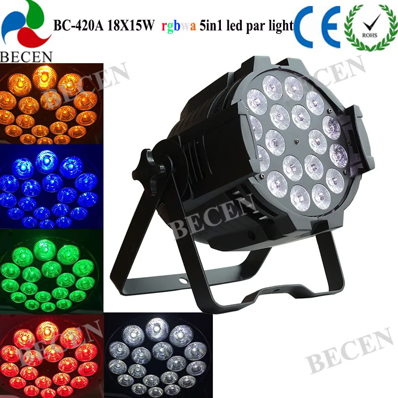 8 шт. 18x15 Вт led Par light RGBWA Led lighti для клубного бара DJ сценическая вечеринка Свадьба |