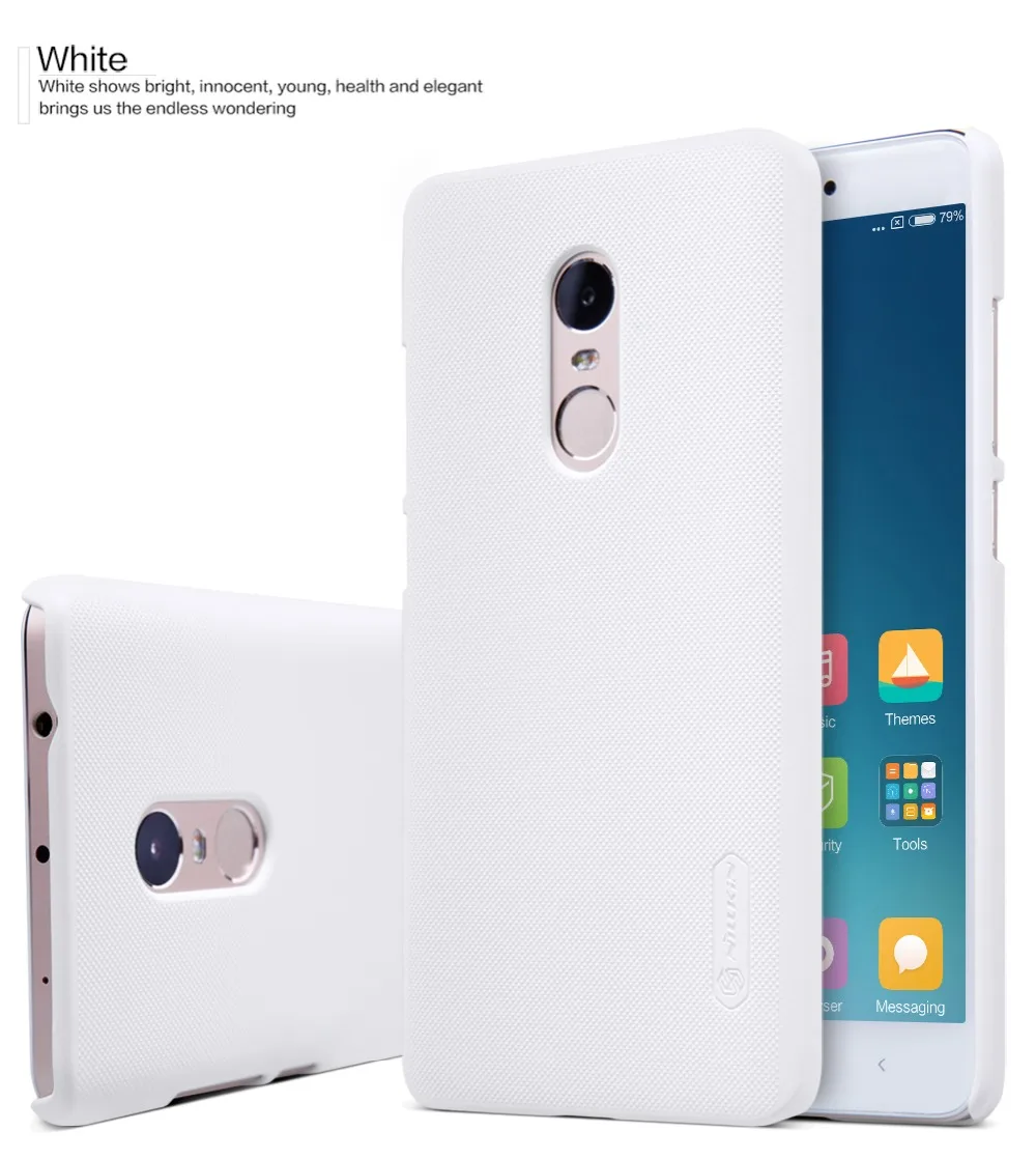 Для redmi note 4 чехол матовый чехол NILLKIN для Xiaomi redmi note 4 pro твердый пластиковый чехол на заднюю панель с защитой экрана 5,5 дюйма