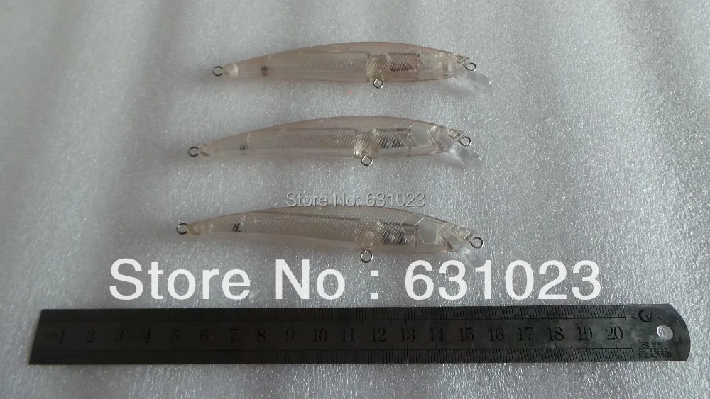 MR OCTOPUS 12 pcs Unpainted Clear Plastic Fishing Lure Bodies.7# | Lures - Цена: 945