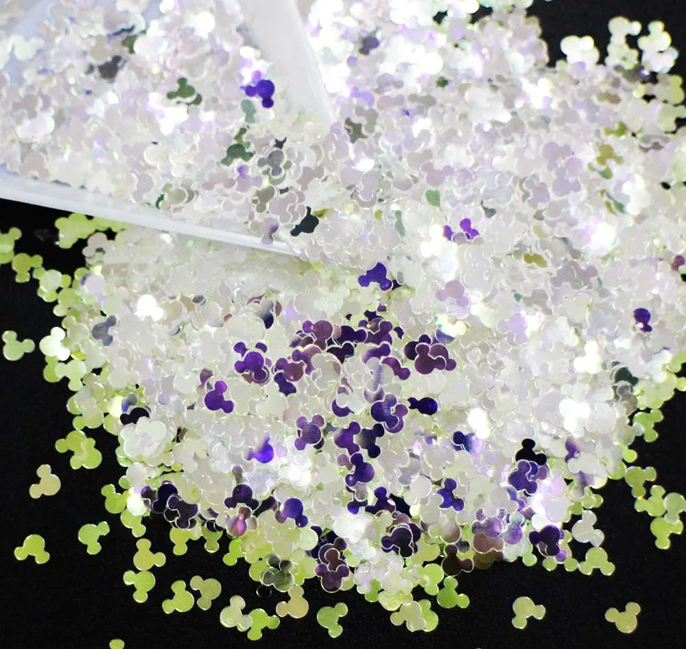 30 вариантов! Модные формы блестки синие фиолетовые цвета блестящие кусочки 3D