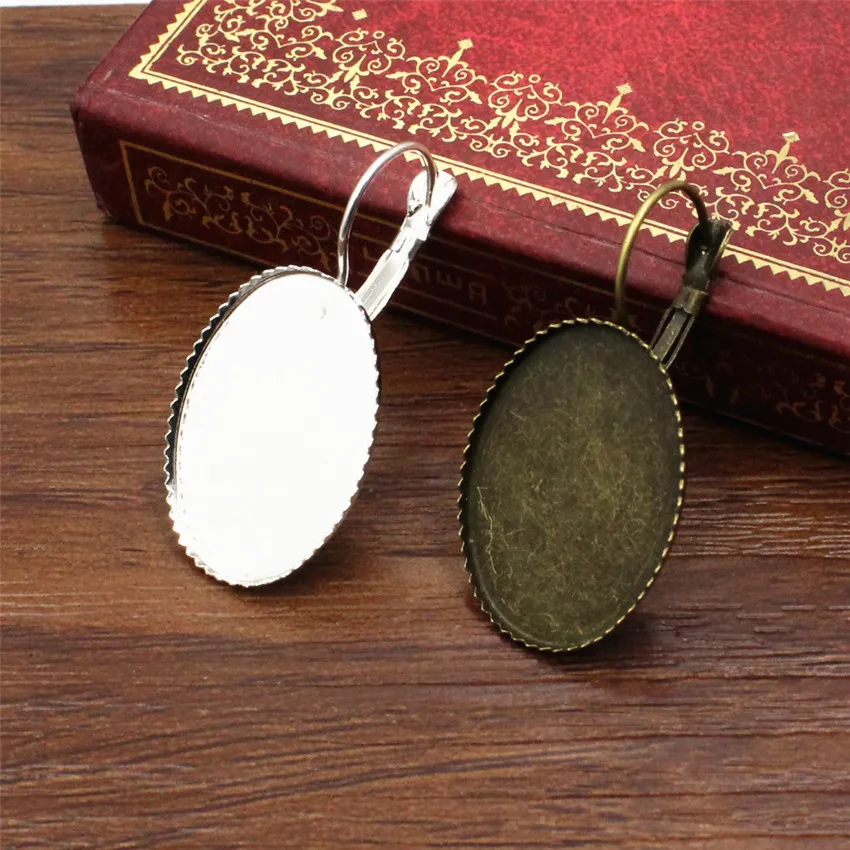 Основа для сережек кабошонов подходит овальных 18x25 мм 20 шт./лот K02484|earring base|base