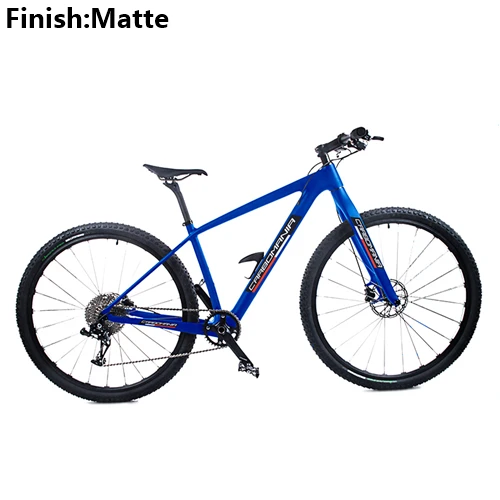 Blue Matte Карбоновый горный велосипед 29er 1×11speed углеродный mtb XC велосипед с переменной скоростью двойные дисковые тормоза горные велосипеды - Цвет: Blue Matte