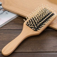 massage comb paddle brush antistatic combanti static natural wooden massage hairbrush comb scalp health care