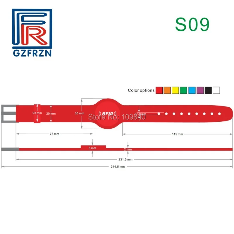 

1000 шт. uhf rfid Силиконовый Браслет Водонепроницаемый ISO 18000-6C браслет для контроля доступа системы доступа