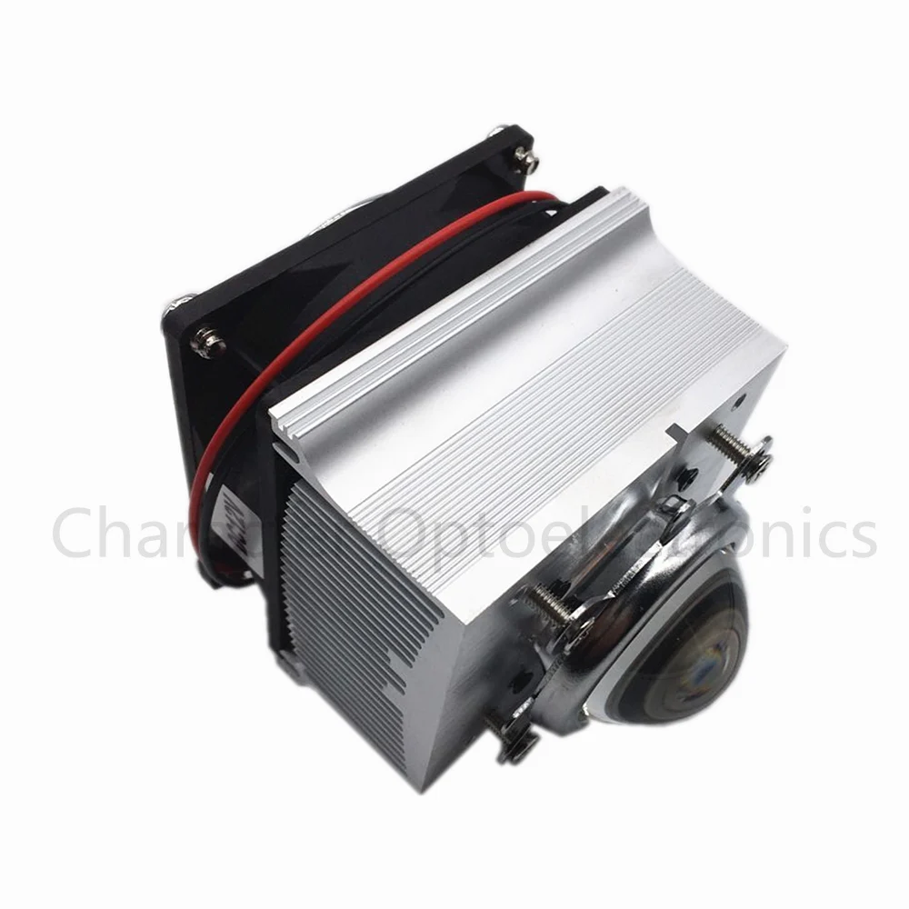 

1pc Aluminium Heat Sink Cooling Fan 20W 50W 100W High Power Led Light 60-80degree 44mm Lens +Reflector +Bracket