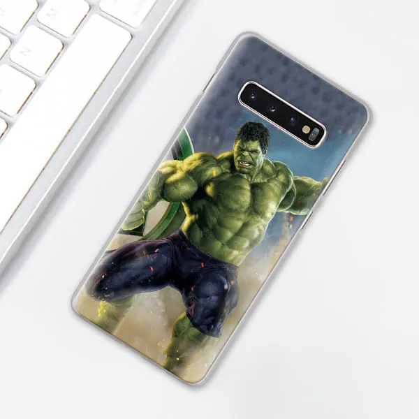001 Комикс, супергерой "Халк", "крашеный чехол для телефона для samsung Galaxy S10e S10 плюс S7 S8 S9 Plus Note 8 9 M10 M20 M30 жесткий чехол Coque - Цвет: 001