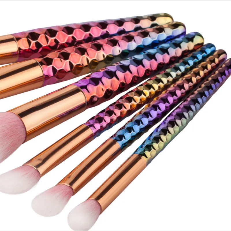 

Honeycomb Makeup Brushes Eye Shadow Brushes Blush Brushes and Makeup Tools 6 Pcs/set