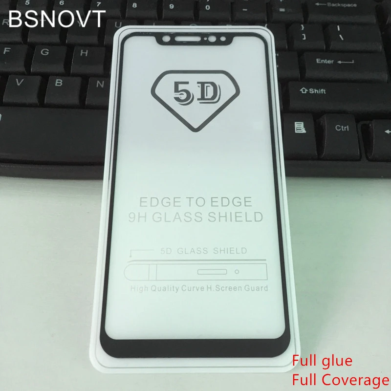 5D Защитное стекло для экрана Xiaomi Mi 8 полное покрытие противоударное закаленное