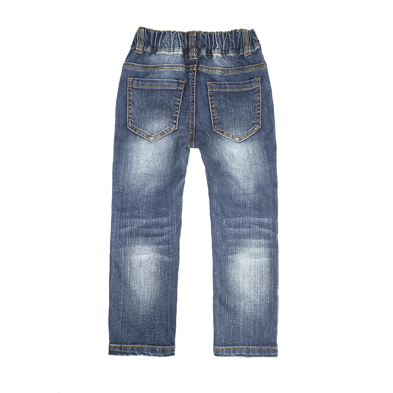 Новые джинсовые штаны для мальчиков на осень и зиму повседневные брюки детская