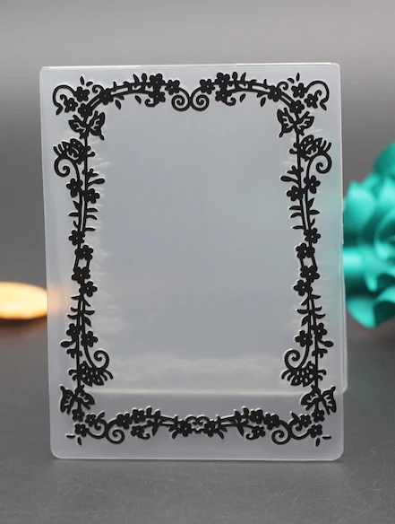 10x7 5 см рамка для карт кружевная пластиковая папка тиснения с цветами поделок