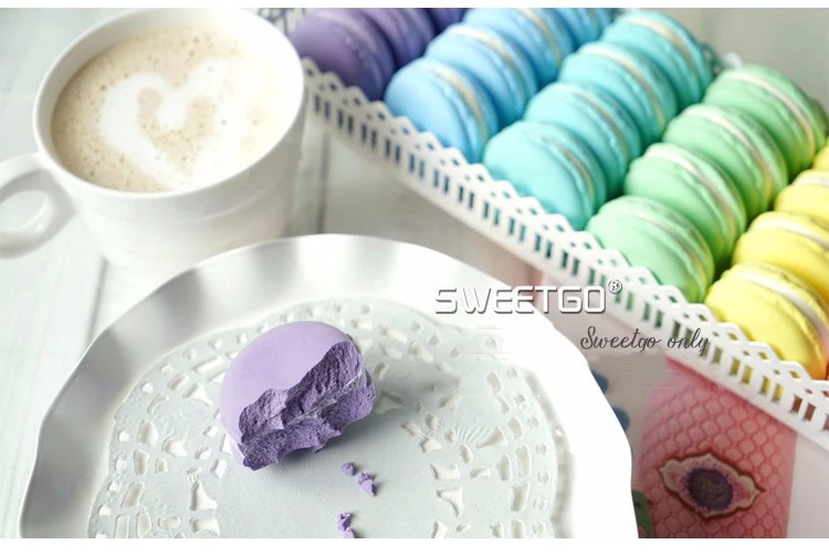 SWEETGO искусственные макраны поддельные Макарон из глины 4,5 см многоцветные украшения торта для витрины фотографии реквизит