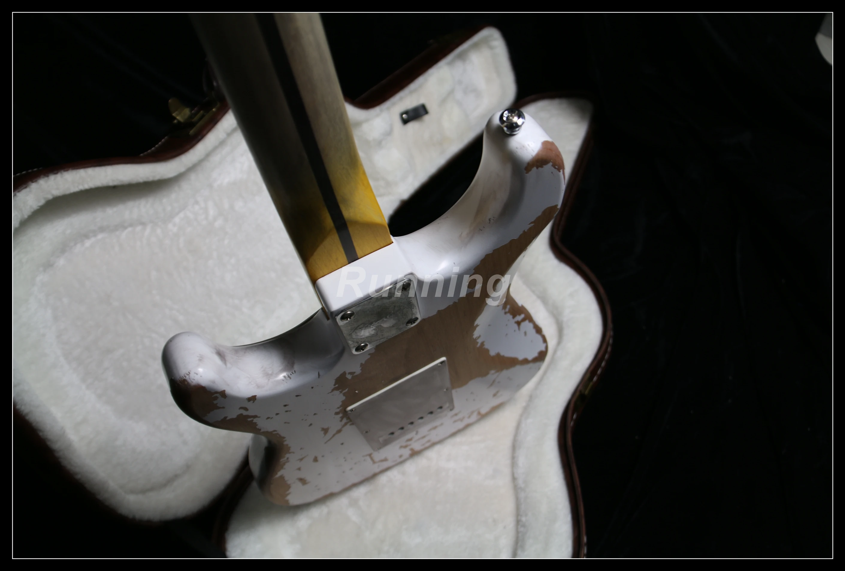 Relic электрическая гитара латунные седла nitrolaquer Stain Finish Heavy 100% ручная работа