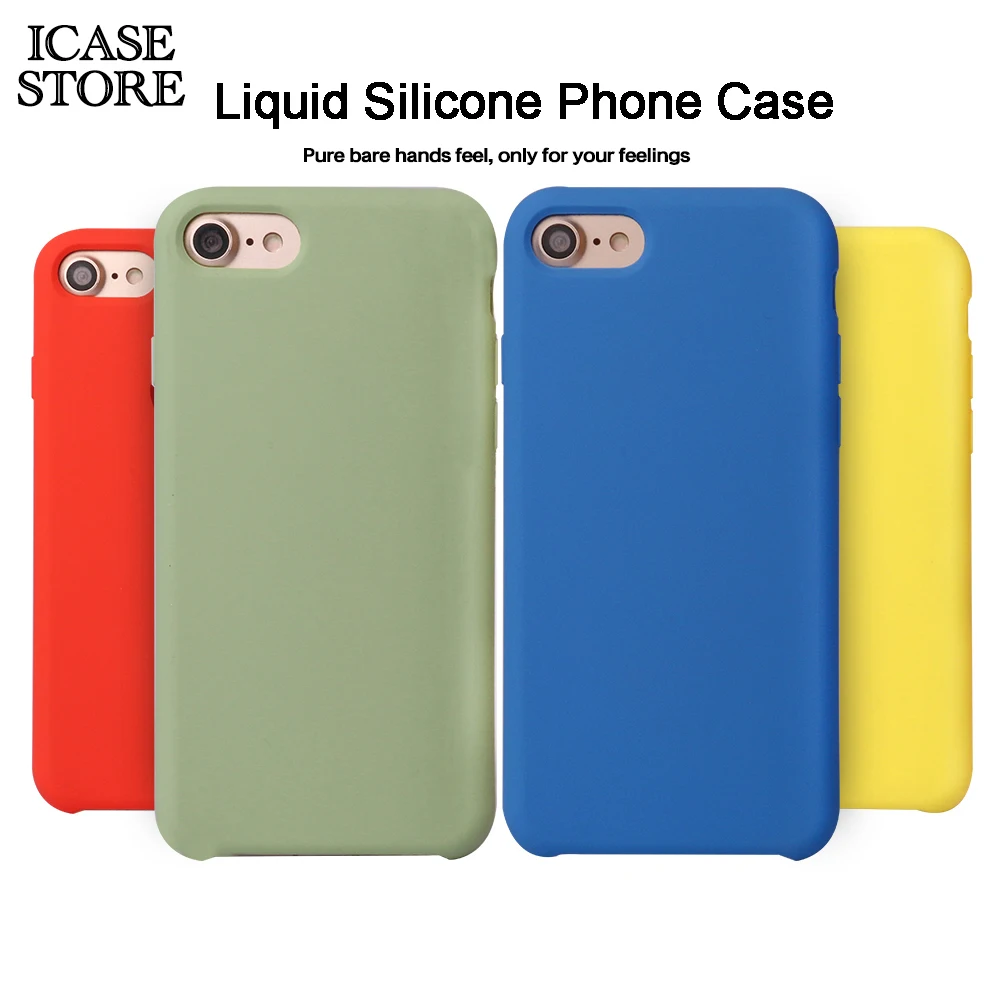 Чехол для телефона Ikase store из жидкого силикона iphone 5 6 7 8 Plus силиконовые чехлы X 6s SE