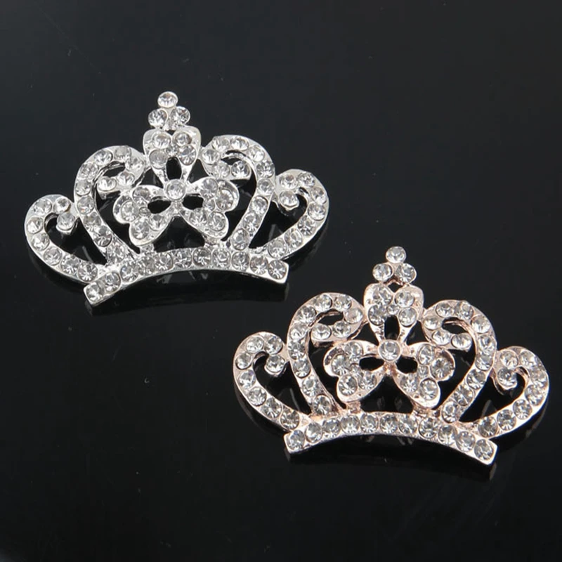 Nishine 5 шт. Корона Стразы пуговицы Diy Bling сплав для женщин Свадебная вечеринка
