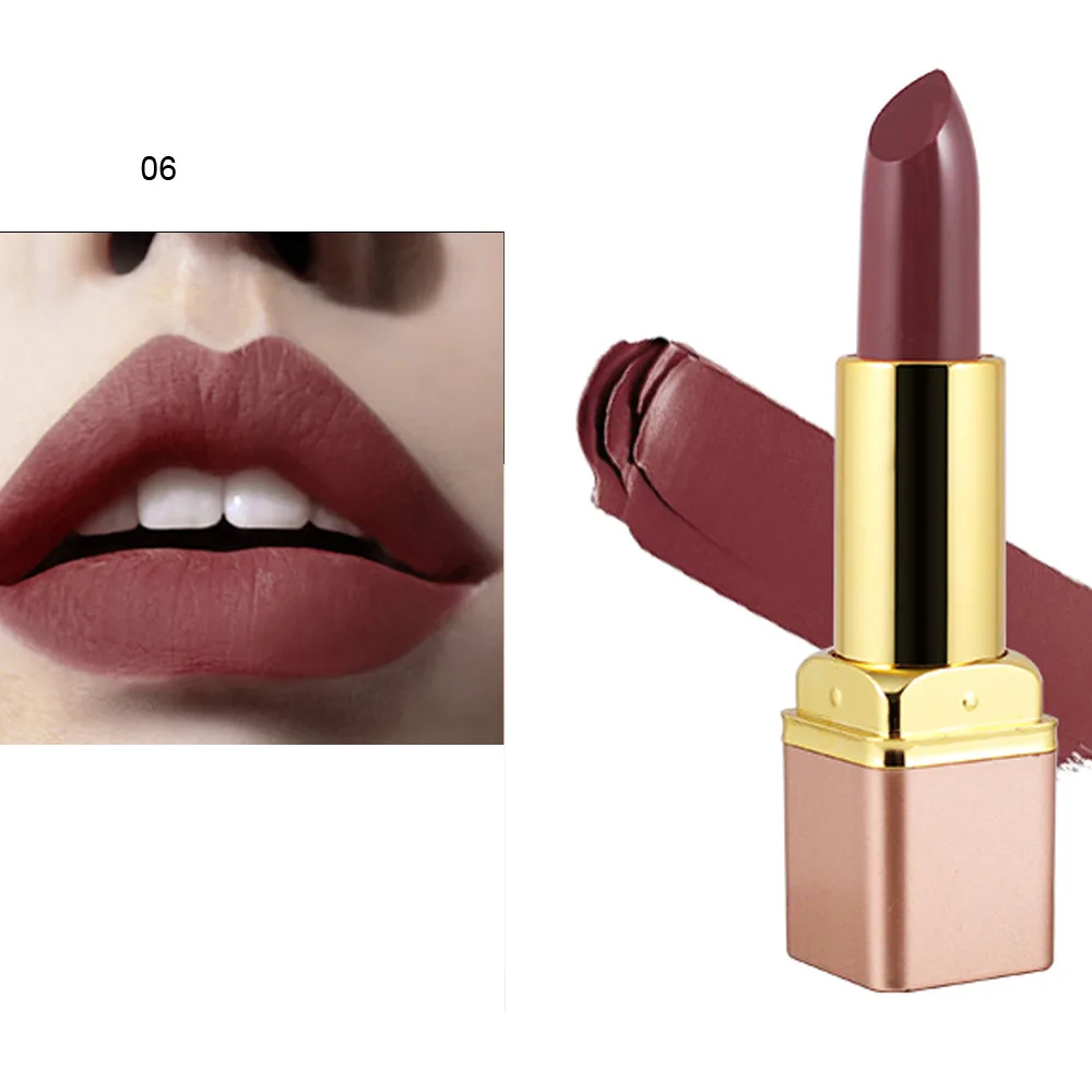 Мода 6 цветов матовая губная помада стойкий водонепроницаемый жидкий карандаш