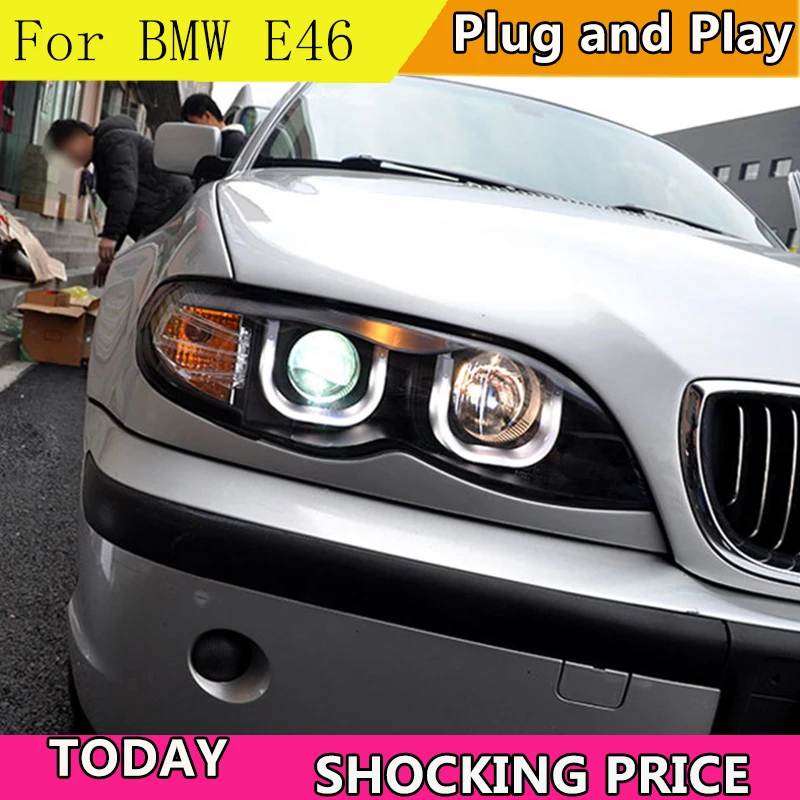 Doxa автомобильный Стайлинг для BMW E46 фары 1998-2004 светодиодный ные DRL Биксеноновые