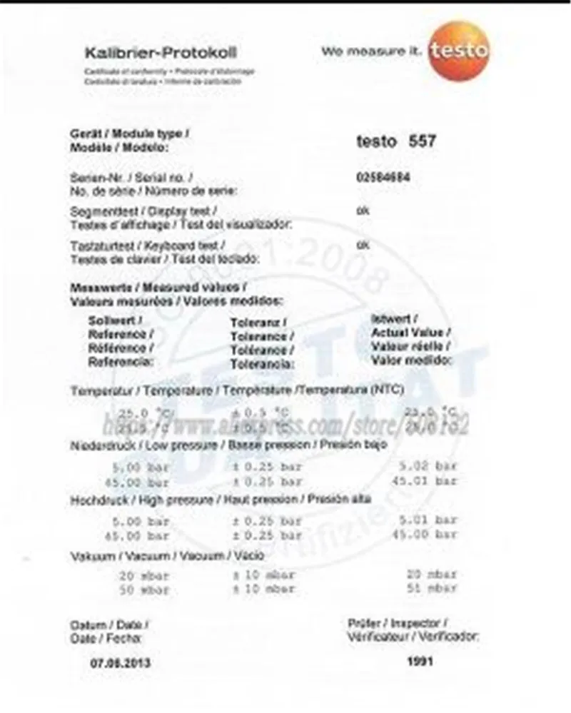 Цифровой манометр 4 полосный 2 шт. зонды с зажимом чемодан внешний Вакуумный