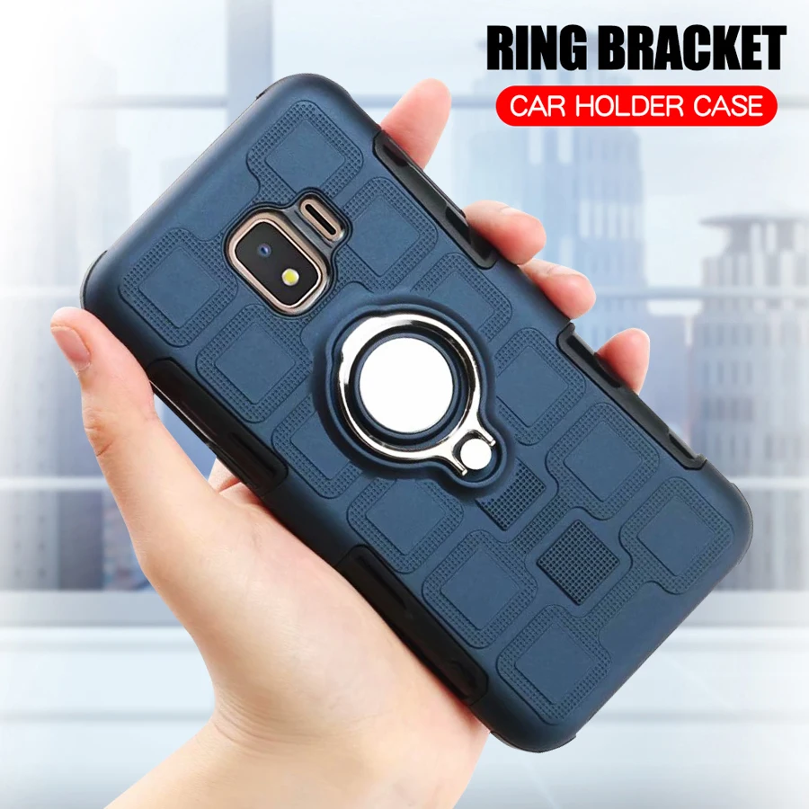 Cover For Samsung Galaxy J2 Core (5 inch) Silicone Shockproof Phone Case Armor Back Ring Stand |