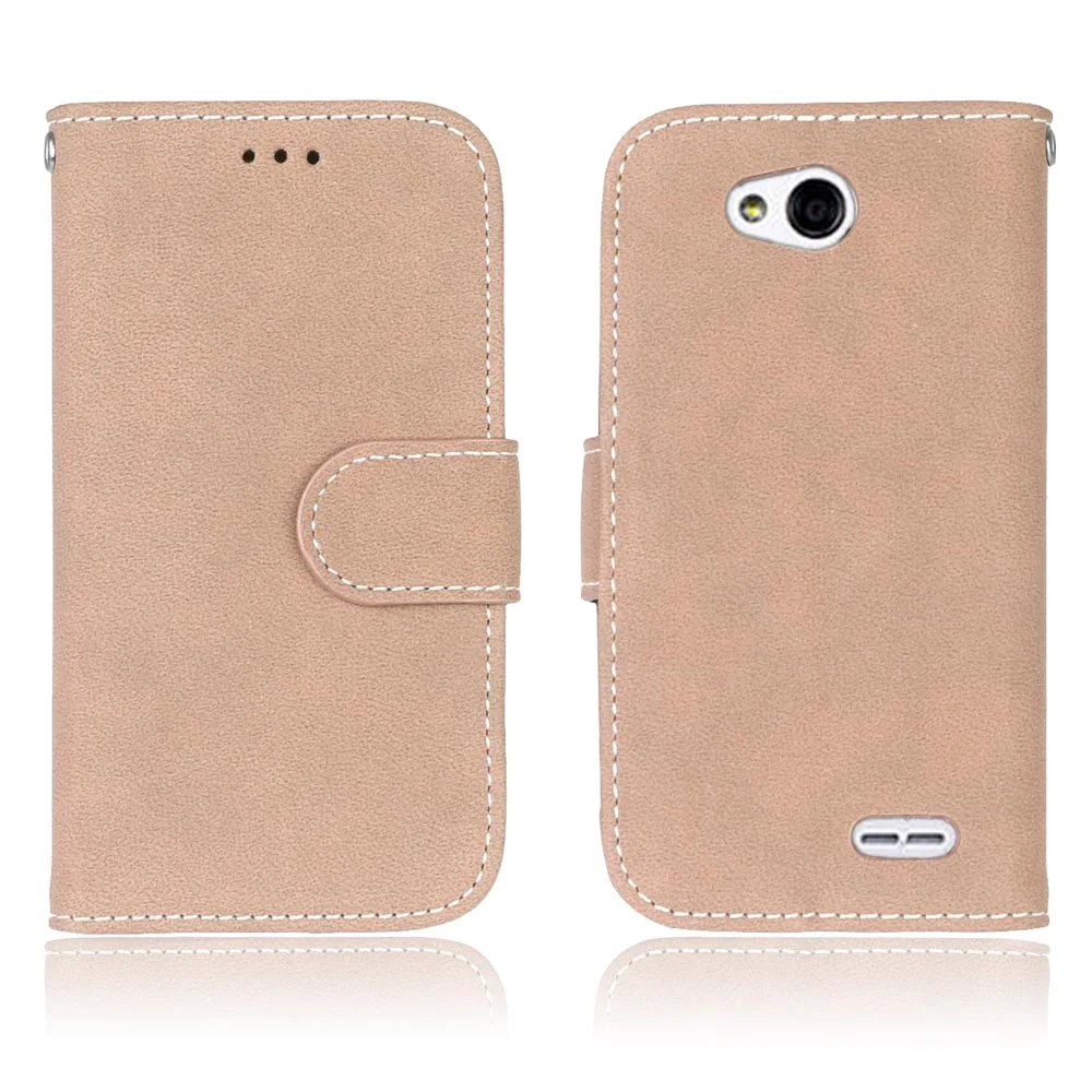 Beige Кожаный флип чехол-кошелек для LG Optimus L90 D405N Dual D410 чехол для телефона s с держатель для карт чехол с функцией стойка чехол для LG L90 - Цвет: Beige