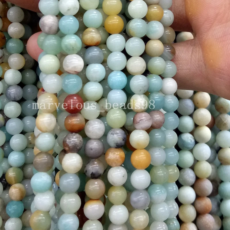 Бесплатная доставка Красивые Украшения 6 мм натуральный Амазонит круглый шар