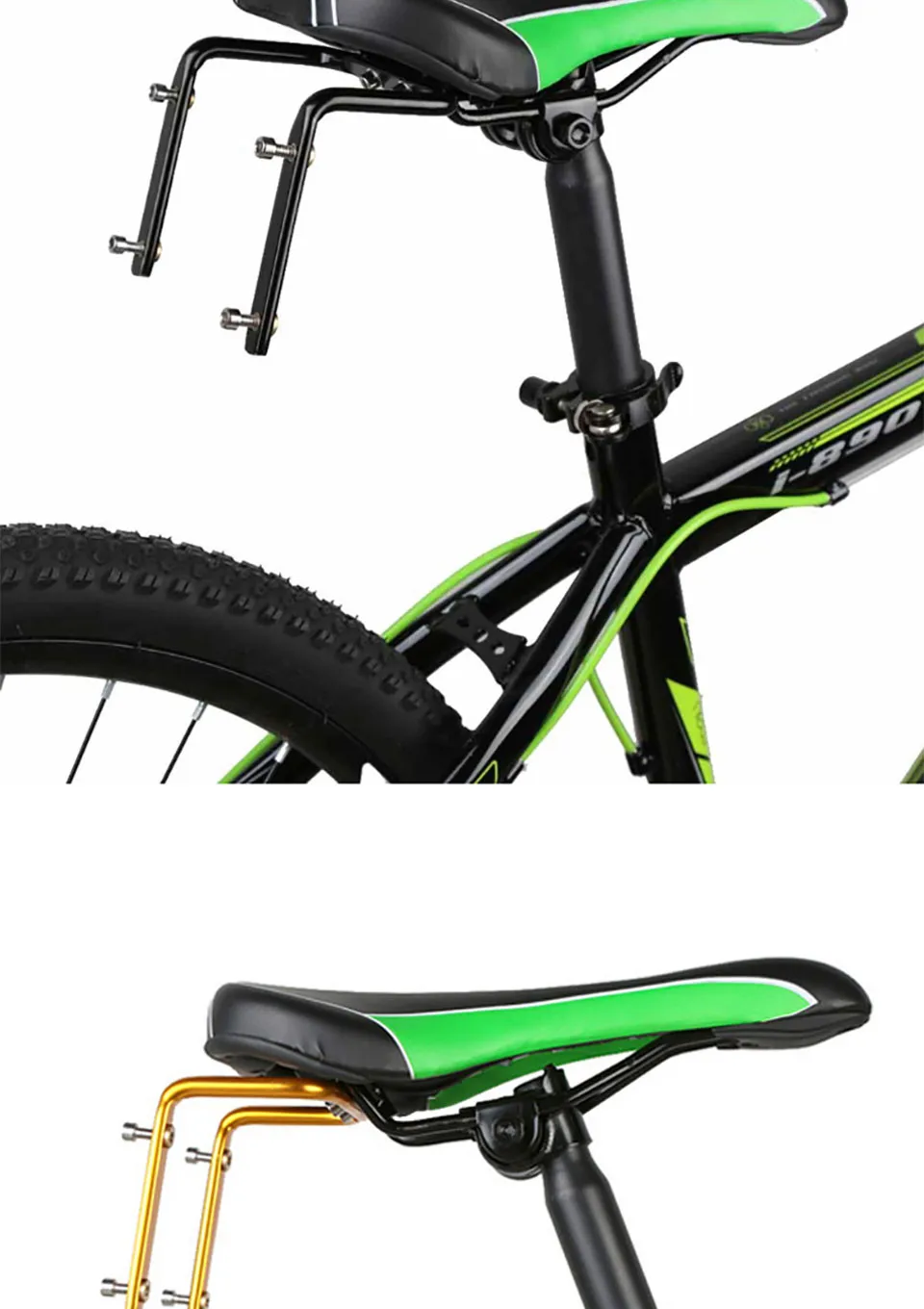LOCLE алюминиевый сплав MTB велосипед Велоспорт двойной держатель клеток бутылки воды полка Аксессуары для велосипеда