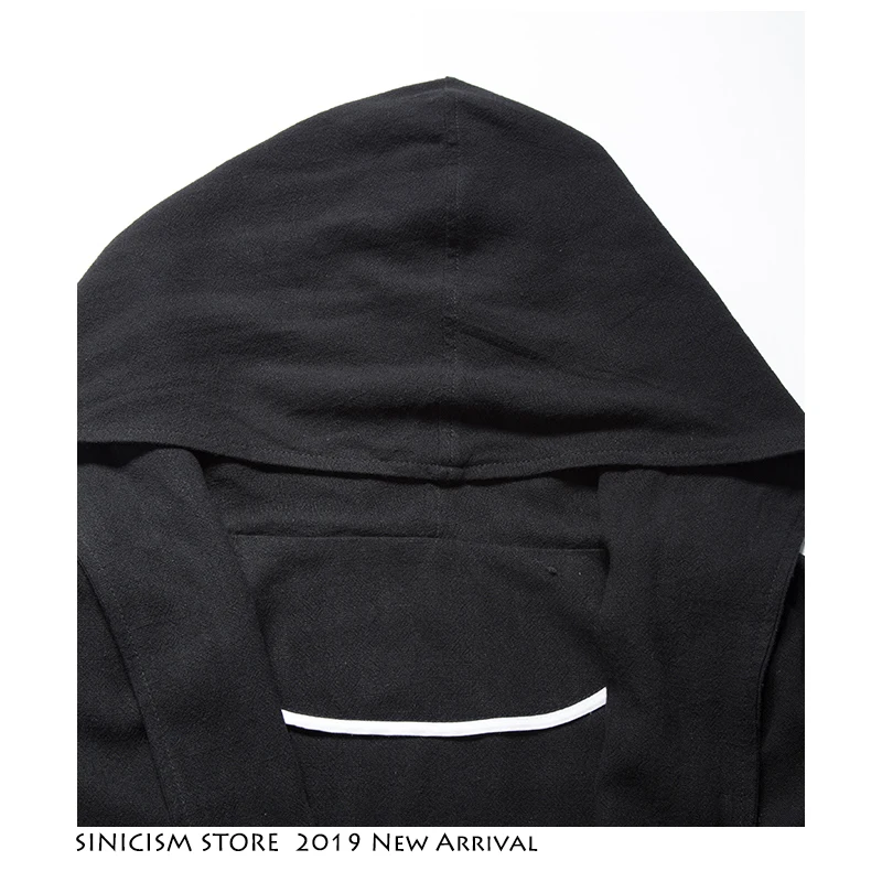 Sinicism магазин 2019 китайский стиль для мужчин Тренч уличная летние свободные куртка
