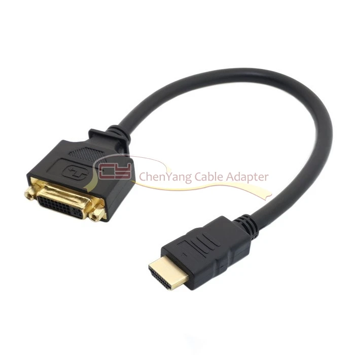 

Переходник DVI (гнездо)/HDMI (штекер), 10 см