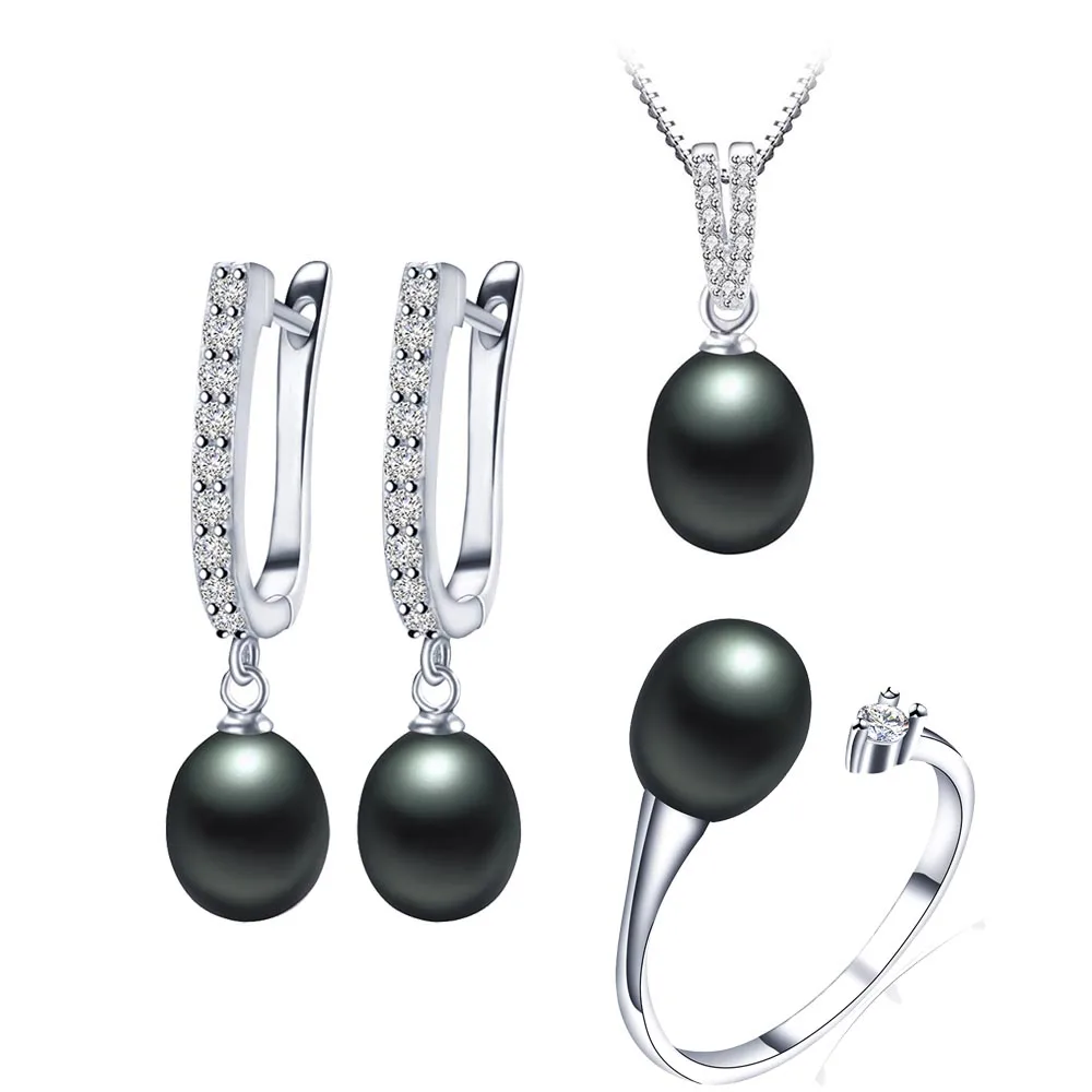 2018 горячая Распродажа AAAA 100% натуральный пресноводный жемчуг ювелирный набор