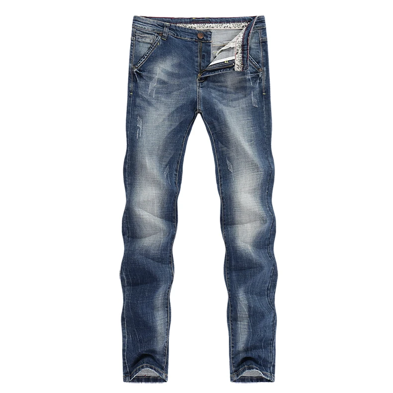 KSTUN мужские джинсы из денима светло-голубой стрейч осень-зима Slim Fit Casaul мужские длинные штаны хорошего качества ковбойский стиль