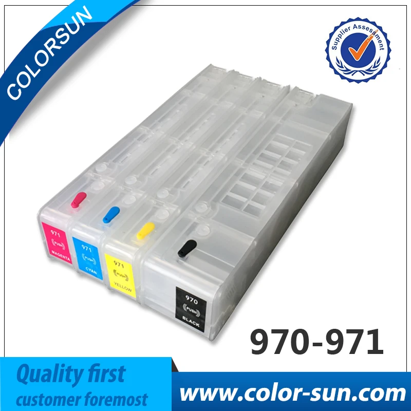 

For HP970 971 Refillable ink cartridges Empty for HP X451dn X551dw without chips