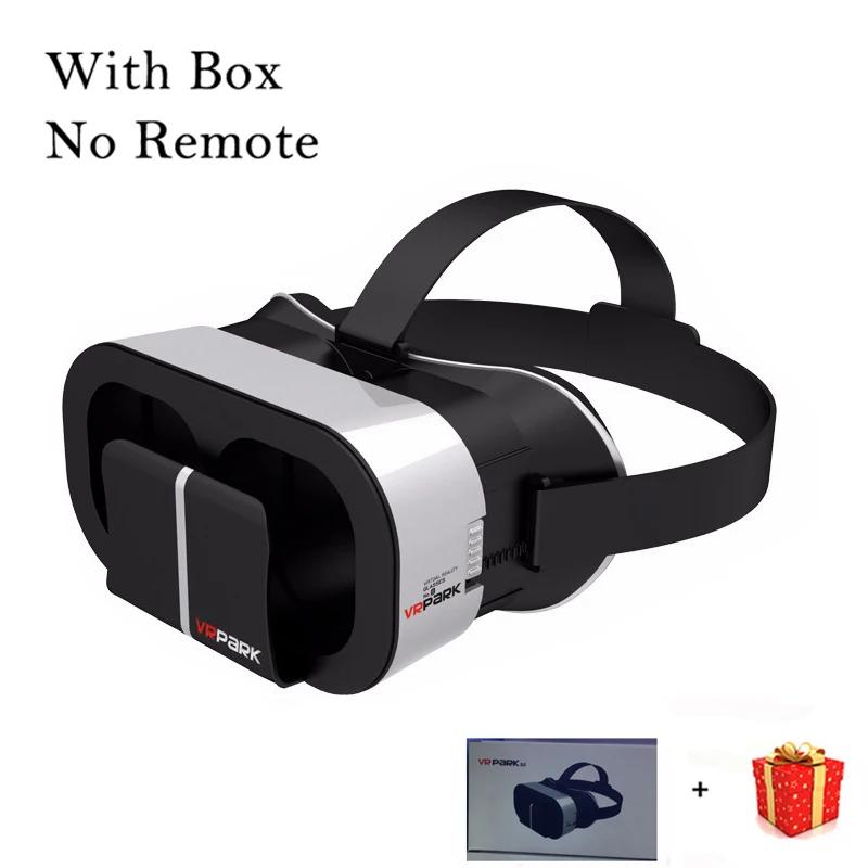 VRPARK V5 Viar Смарт шлем виртуальной реальности очки 3D 3 D VR гарнитура шлем для iPhone смартфон Android линзы - Цвет: With Box No Remote