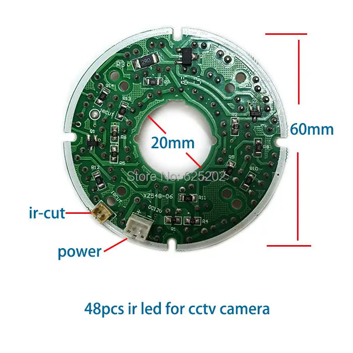 Высококачественные ик светодиоды 48 шт. для камеры видеонаблюдения на большие