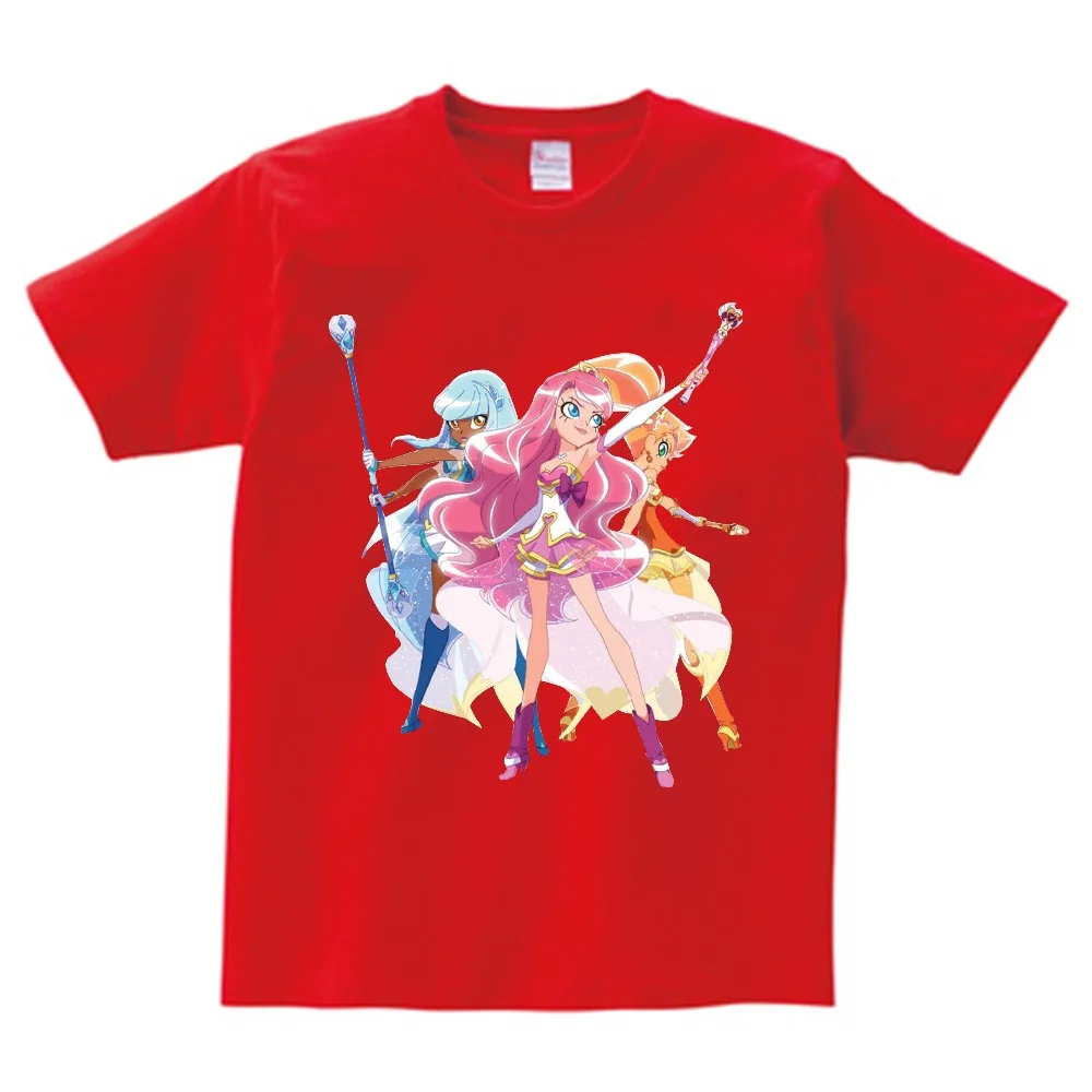 LoliRock Волшебная футболка для девочек летние милые футболки с коротким рукавом
