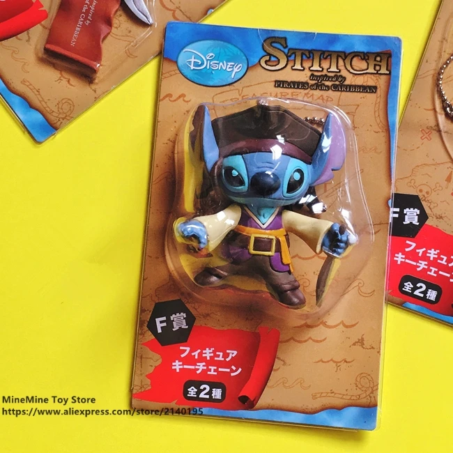 DISNEY Lilo& Stitch Jolly Roger 7 см фигурка осанки аниме украшение коллекция Статуэтка игра игрушка модель для детей подарок - Цвет: Белый