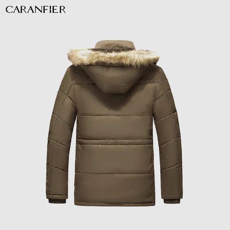 Мужская зимняя куртка CARANFIER Толстая Повседневная Верхняя одежда мужские