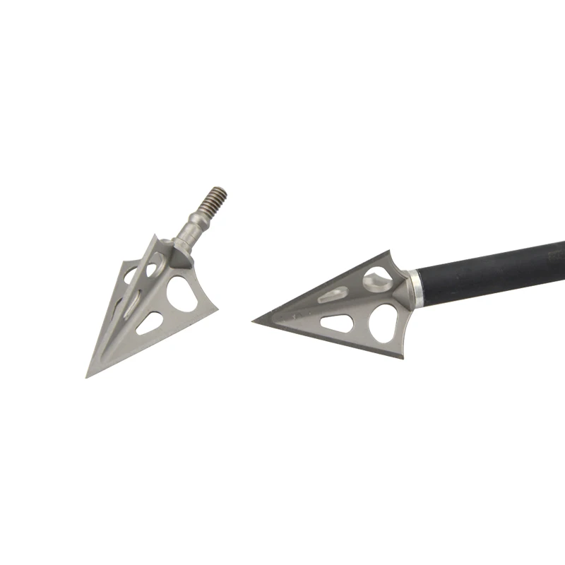 6/12pcs Archery Broadheads 3 Blades Hunting Arrowhead Target Arrow Points Tip For Bow And Shooting Accessories | Спорт и развлечения