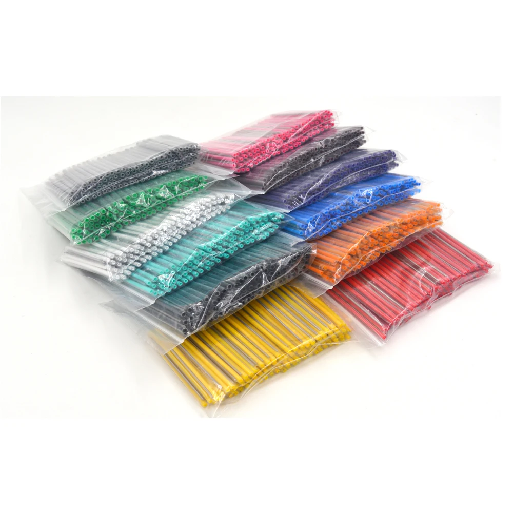 12 Opaque Colors Fiber Optic Fusion Splice Protection Sleeves Colorful Heat Shrinkable tube OD2.7 60mm -1200pcs