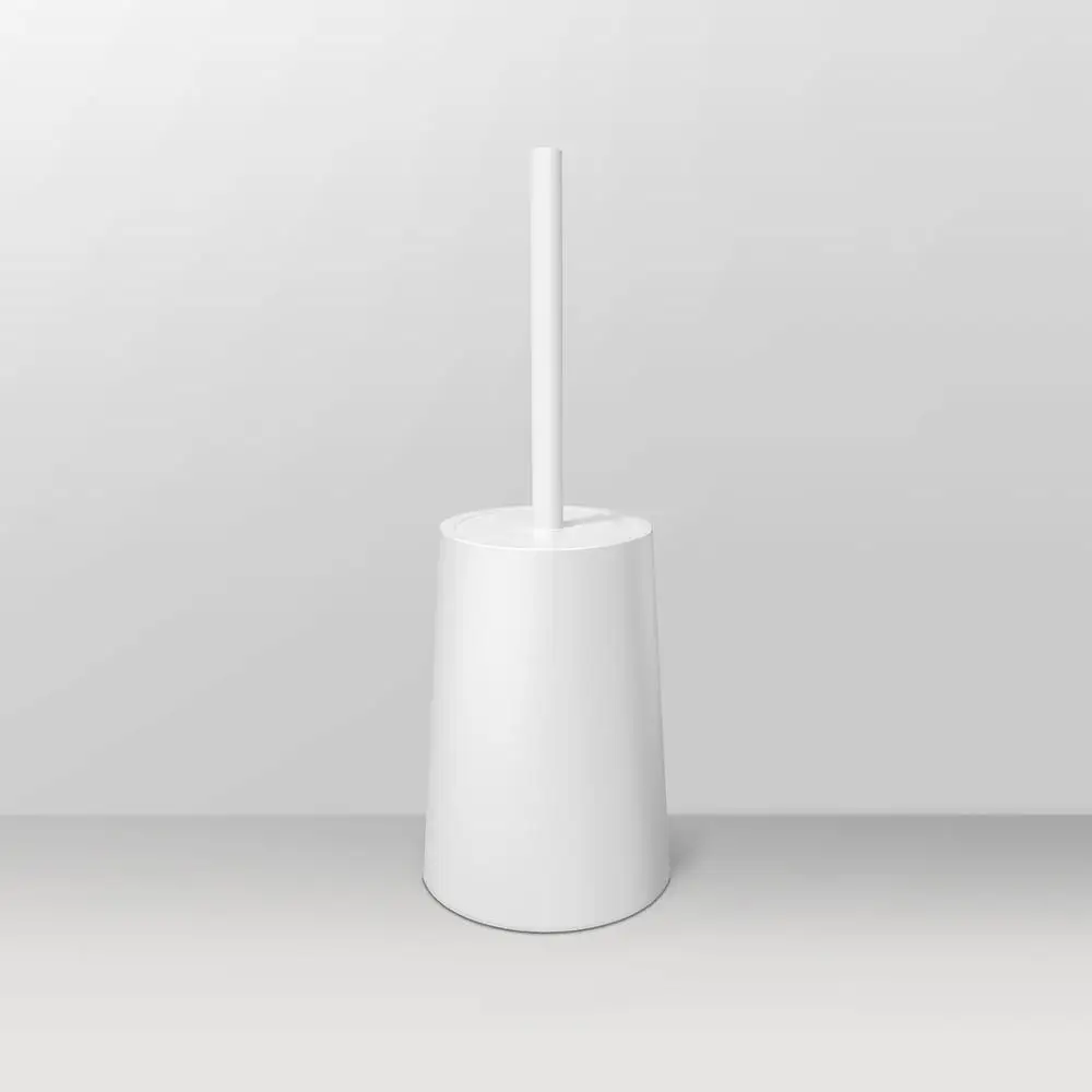 Белый Xiaomi Mijia Qualitell Щетка Для Чистки унитаза щетка для волос шариковая щетка с защитным ведром Набор для очистки для дома ванной комнаты - Цвет: Белый