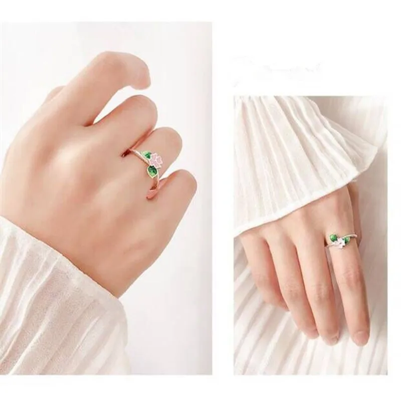 Женское кольцо на палец Anillos Anel оригинальное из 100% свежего цветка с листьями