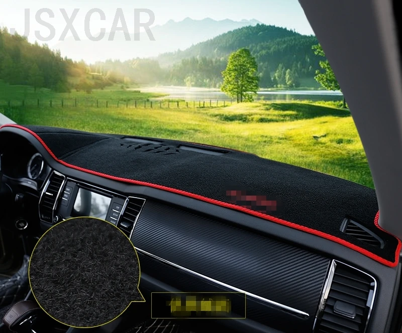 Высококачественный фланелевый коврик для приборной панели солнцезащитный