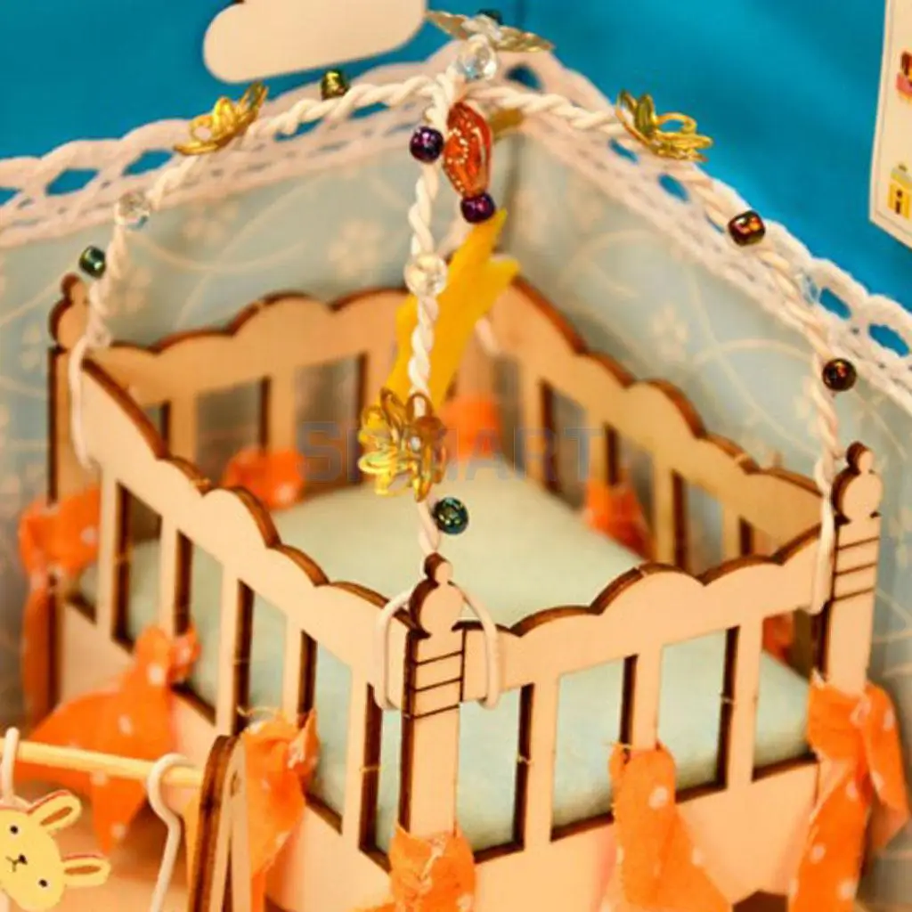 1/24 кукольный домик Миниатюрный DIY Набор 3D съемные куклы дом детская спальня