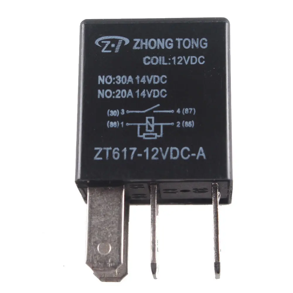 EE поддержка 10 X Автомобильный 30A AMP 12V комплект реле SPST для вентилятора топливного