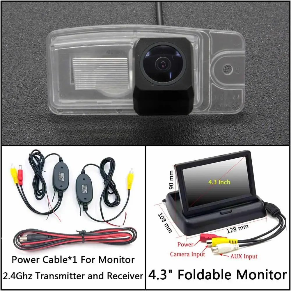 C Wireless 4.3inch F Full HD резервная камера заднего вида для Nissan Murano Z50 Skyline Altima Murano Z52 Sentra 200 XTrail Автостоянка ЖК-зеркало монитор - Название цвета: C Wireless 4.3inch F
